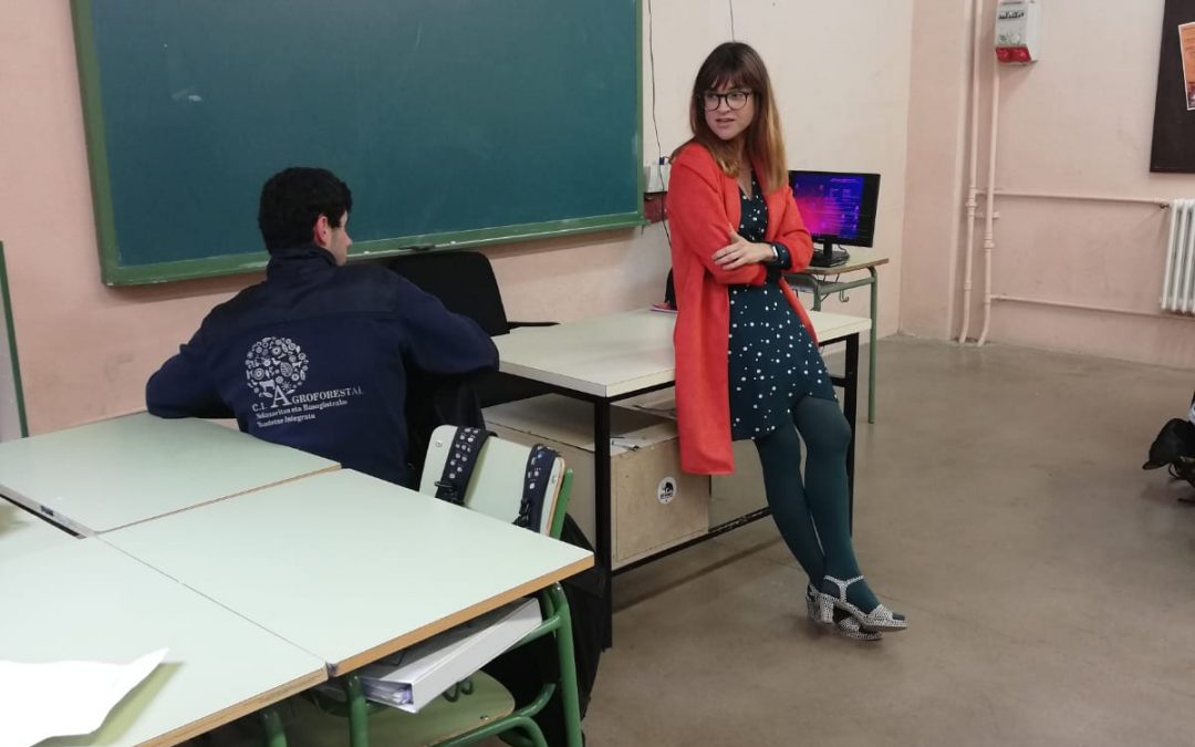 ADEMAN participa en un charla para alumnos del CI AGROFORESTAL