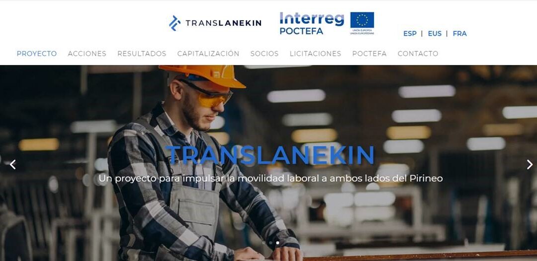 Translanekin: un Proyecto para impulsar la movilidad laboral transfronteriza. Avances a través de la nueva página web.