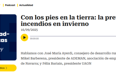 Prevención de incendios forestales: ADEMAN en los medios